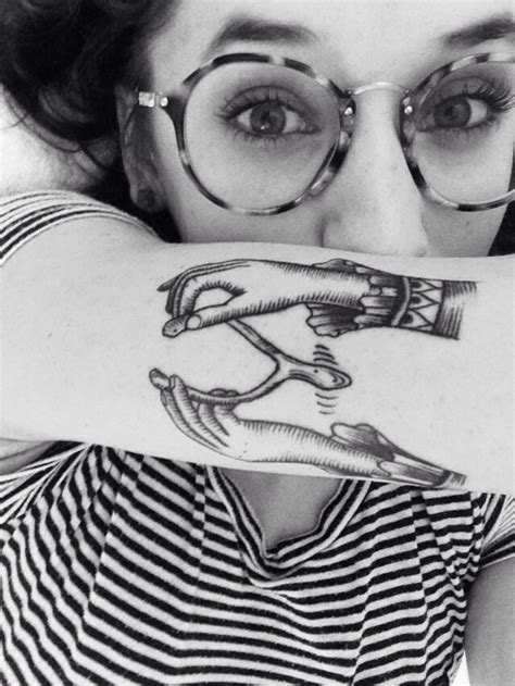 Hands Breaking Wishbone Tattoo