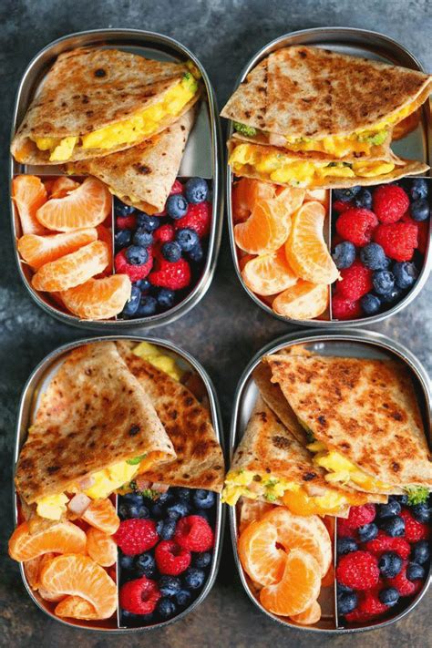 Healthy Lunch Ideas For Work Easy | Breakfast meal prep, Breakfast