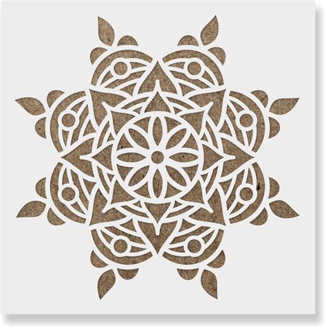 Amazon.com : Rangoli Stencil - Ideal for Meditative and Spiritual Projects, Rangoli Pattern ...