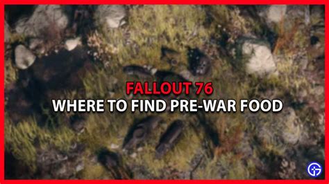 Fallout 76 Where To Get Pre War Food Gamer Tweak