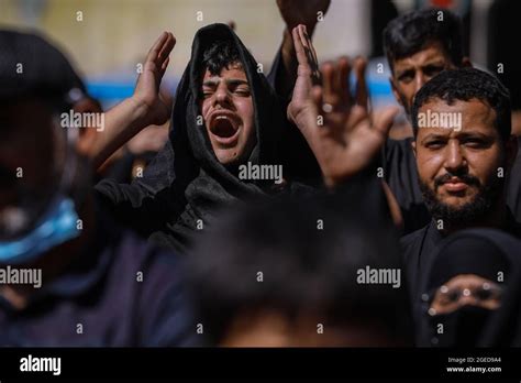 Karbala Iraq 19th Aug 2021 People Take Part In The Mourning