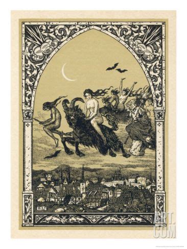 Guillemette Babin And Her Fellow Witches Naked Are Carried Photographic Print Bernard Zuber