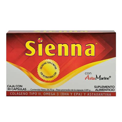 Suplemento alimenticio Sienna con Asta Marine 30 cápsulas Walmart