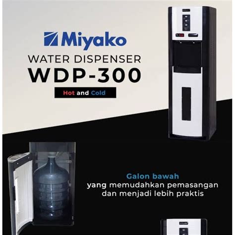 Jual Dispenser Galon Bawah Miyako Hot N Cool Panas Dingin Wdp