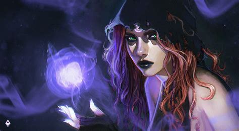 Artstation Scarlet Character Concept Auriane Dubois Scarlet Witch Aesthetic Powers Purple