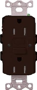 Lutron Car Gfst Br Claro Self Testing Receptacle Brown