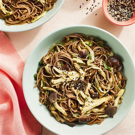 Recette De Salade De Nouilles Soba Aux Champignons Coup De Pouce