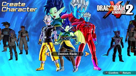 Dragon Ball Xenoverse 2 New Cac Demon Race Update Customization And Transformations Mod Youtube