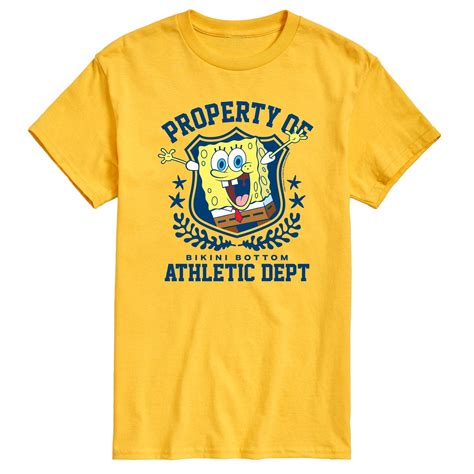Spongebob Squarepants Property Of Bikini Bottom Athletic Dept Men S Short Sleeve T Shirt