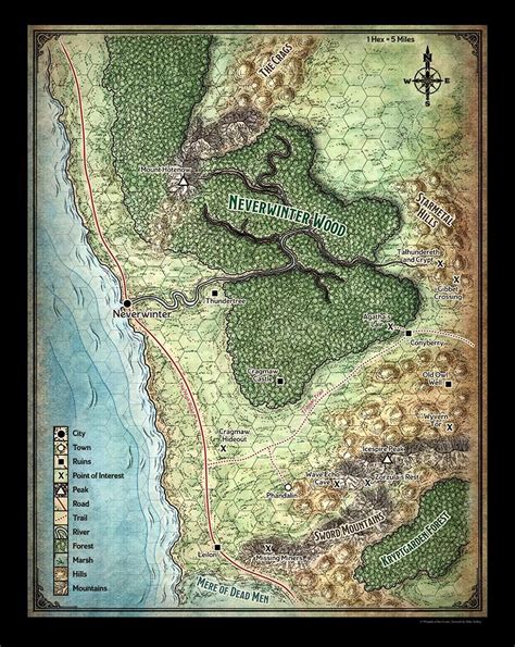 Phandalin Regional Map [OC] : r/DnD