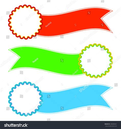 Set Vector Labels Ribbon Stock Vector Royalty Free 230283541