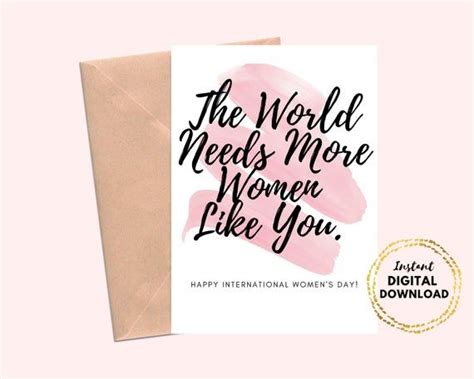 Printable The World Needs More Women Like You International Etsy