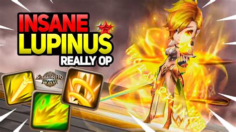 Omg Lupinus Is Really Op Now In Summoners War Youtube