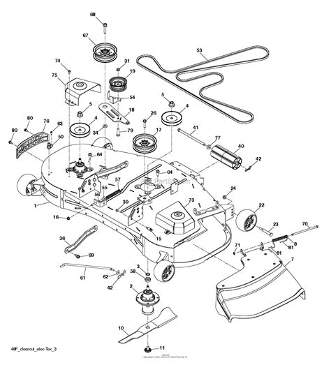 Husqvarna LGT48DXL - 96045006700 (2017-07) Parts Diagram for MOWER DECK ...