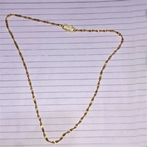 Brass Mens Super Disco Gold Plated Chain Size 21 22 Inches At Rs 10