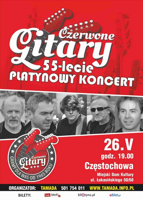 CZERWONE GITARY koncert z okazji 55 lecia istnienia już 26 maja w