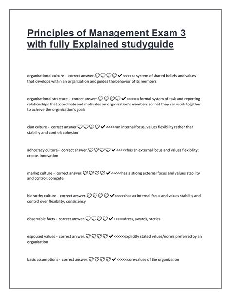 Study Guide Answer Business Principles And Management