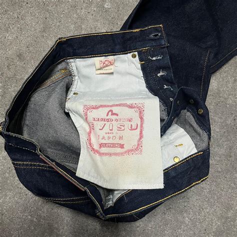 Genuine Vintage Evisu Jeans Size 30 Waist Straight Depop