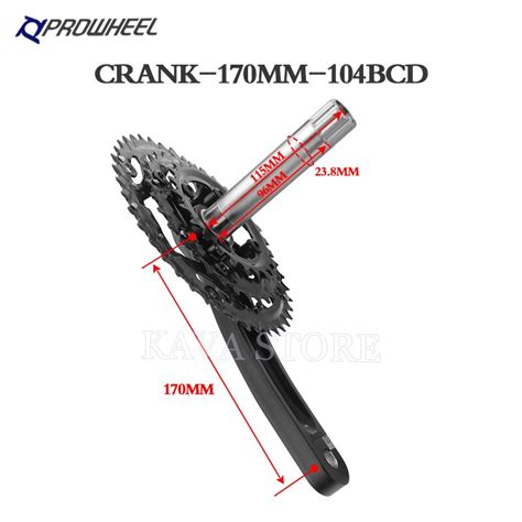 Prowheel Bicycle mtb 10/11 speed Crankset 170MM Wi... – Grandado