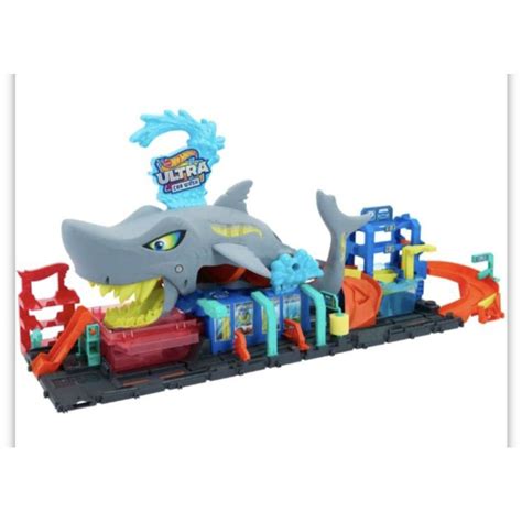 Bộ HOT WHEELS CITY ULTRA SHARK CAR WASH Shopee Việt Nam