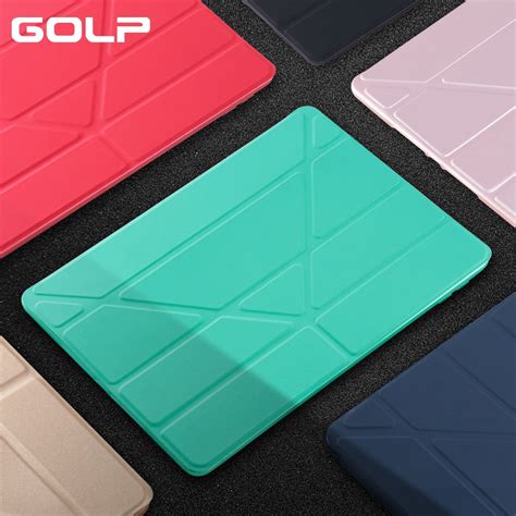 Funda Inteligente De Cuero Pu Para Ipad Pro Carcasa Ultra Delgada Golp