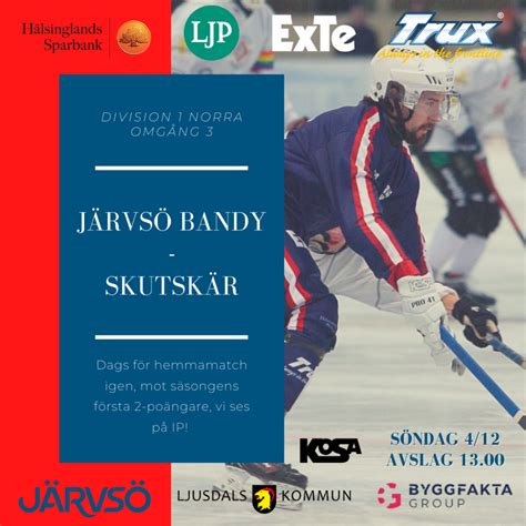 Inför Järvsö Bandy Skutskär 4 12 22 Ljusdals Bandyklubb