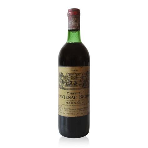 Château Cantenac Brown 1978 Rouge 75cl AOC Margaux La cave Cdiscount