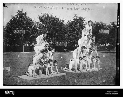 Blind athletes at Overbrook, Pa. (LOC Stock Photo - Alamy