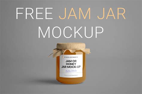 Jam Jar Free Mockup Dealjumbo