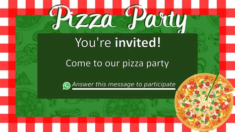 Free Printable Pizza Party Invitations