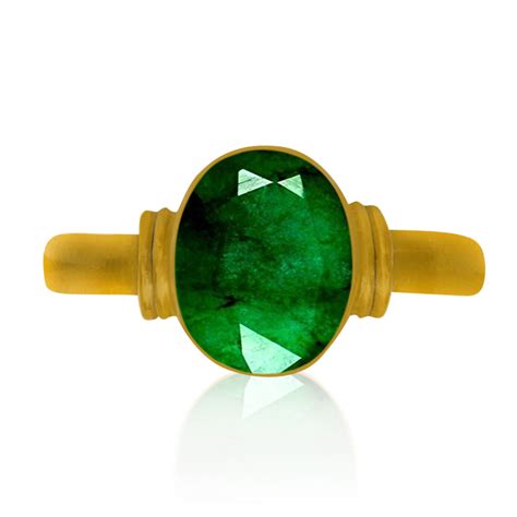 Buy Emerald Panna Adjustable Ring Top Quality Emerald Panna Certified