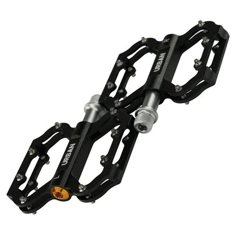 Lightweight Flat Platform Mtb Pedals With 16 Non Slip Hex Pins For Grip