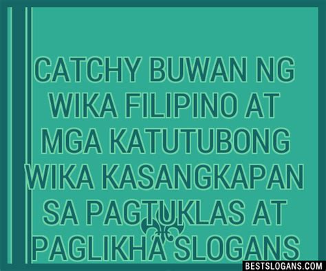 Slogan For Buwan Ng Wika