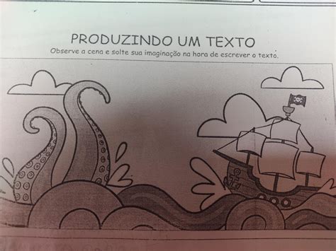Texto De 10 Linhas Infantil - Observe a imagem e produza um texto, mínimo de 10 linhas. - brainly.com.br