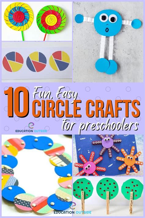 10 Simple Circle Crafts for Preschoolers - Education Outside | Circle ...