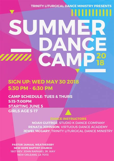 Explore Our Sample Of Dance Camp Flyer Template Dance Camp Summer