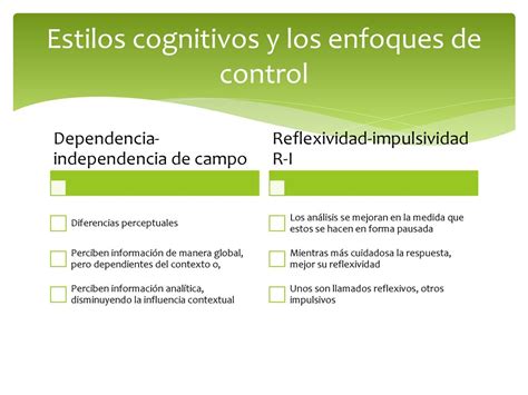 Evaluación psicopedagógica y estilos cognitivos ppt descargar