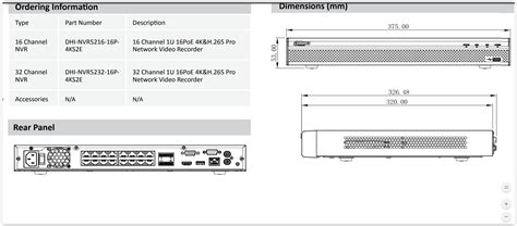 Enregistreur Dahua IP 32 Voies 16 POE 4K Et H 265 1U