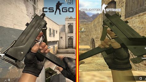 Cs 1 6 GO Vs CS GO Weapon Comparison YouTube