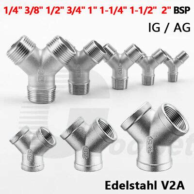 Bsp Ig Ag Gewindefittings Schraubfitting Y St Ck Edelstahl