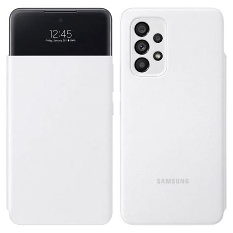 Husa Originala Samsung Galaxy A G S View Wallet Cover White Arco B B