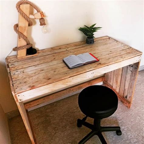 Diy Wood Pallet Desk Ideas With Free Plans Blitsy