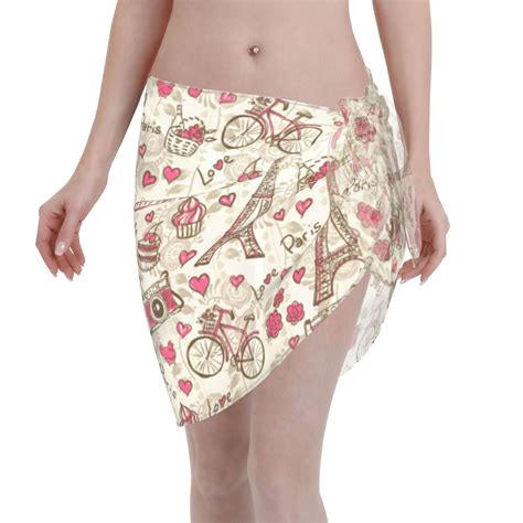 Adobk Paris Vintage Swimsuit Coverups For Women Beach Bikini Short Skirt For Swimwear Walmart