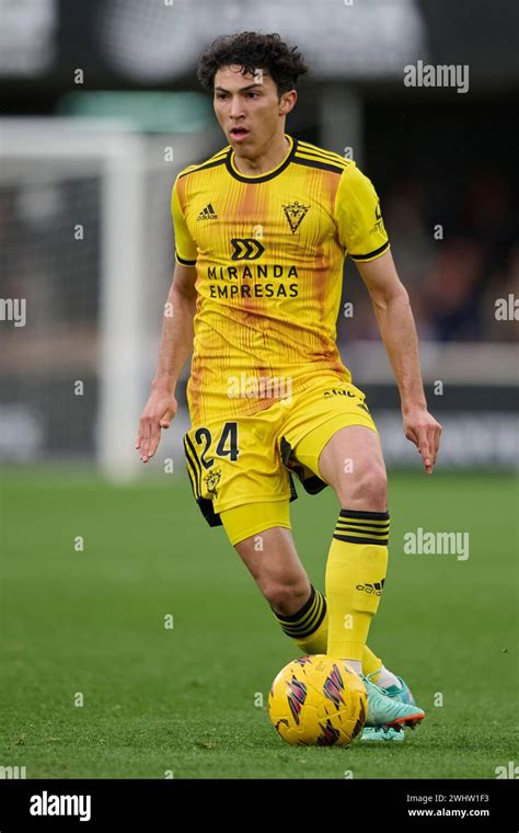 Cartagena Spain February Jonathan Gomez Left Back Of Cd Mirandes