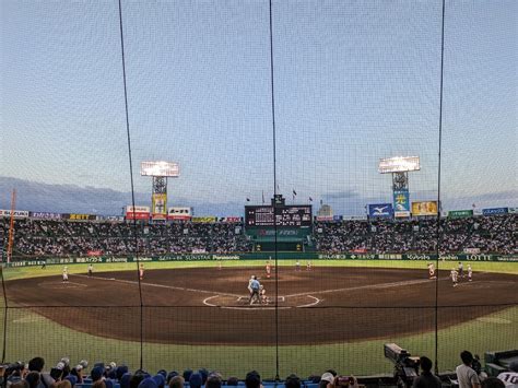 Yahooオークション 通路側ペア ベンチ上 819 高校野球大会 甲子園