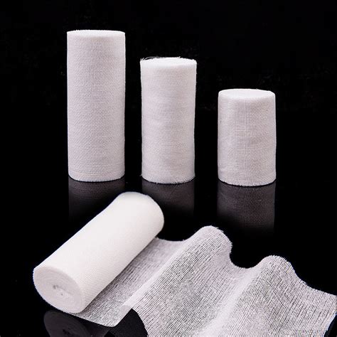 First Aid Pbt Bandage Bleached Elastic Gauze Bandage Conforming