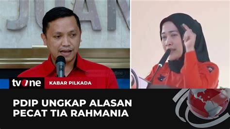 Pdip Buka Bukaan Soal Alasan Pemecatan Tia Rahmania Kabar Pilkada