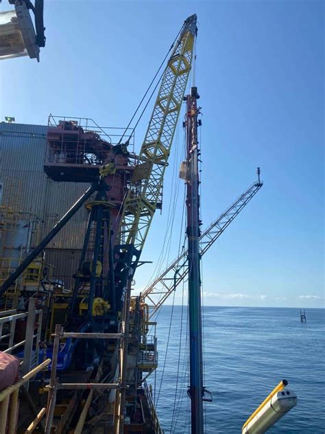 Angola Offshore Platform Crane Changeout Thunder Cranes