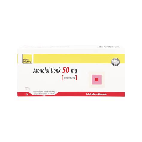 Atenolol Denk 50mg , 1 de 30 comprimidos – Apomedix