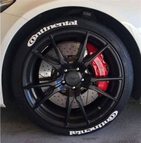 Continental White Tire Stickers Tire Lettering Performance Tires Stickers